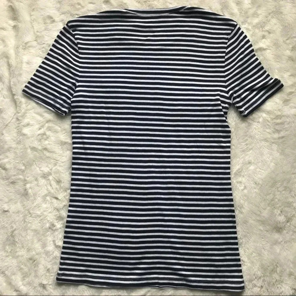 NWOT 1901 Striped Crewneck  Tee - Picture 4 of 7